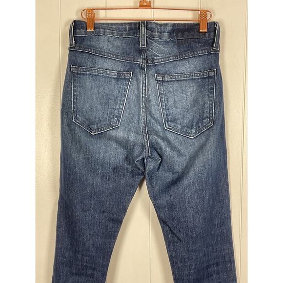 AMO Jeans Womens Babe Into the Blue High Rise Button Fly Cropped Jeans Size 26 - Picture 7 of 9